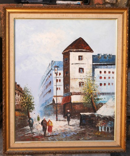 Grand tableau signé story - grand,