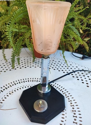 Lampe vintage globe verre - vintage, en