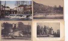 Lot of 4 old postcards postcards BEAUPREAU MAINE-ET-LOIRE
