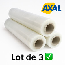 Film étirable transparent NEUF – lot de 3 rouleaux – qualité pro – envoi rapide