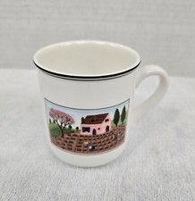 Villroy & Booth Garanti Lave-Vaisselle Porcelain Mug Design Nair Farmer's Motif