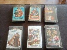 lot 6 cassettes video VHS rene chateau-don camillo/fernandel/traversée de paris