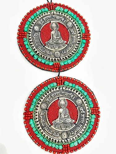 Duo médaillons bouddha perles - médaillons,