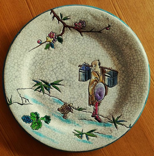 Rare assiette faïence - , gien