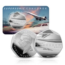 Concorde Final Flight End of an Era Commemorative Silver Coin 2024 Collectible