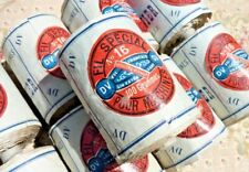 Antique haberdashery, OLD SPOOL LINEN THREAD EXTRA "DV" No. 16 of 100 gr 
