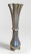 VTG Jean Goardere 95% French Pewter Vase “Etain Fait Main” Handmade Pewter 23” H