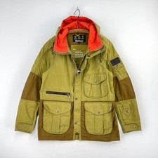 Barbour Gold Standard Mullion Casual Jacket Mens Small Green Utility Military