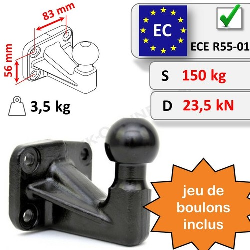 Boule attelage rotule - rotule, pour