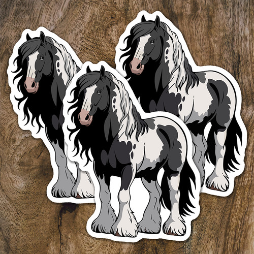 Gypsy vanner horse sticker - gypsy,