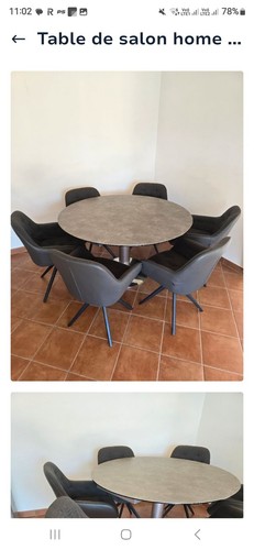 Table ronde salle - table, à