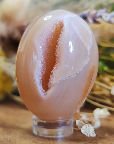 œuf agate cristallisée - en,