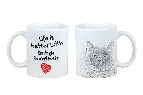 British shorthair mug - shorthair, avec