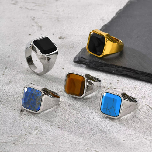 Bague punk homme acier - punk,