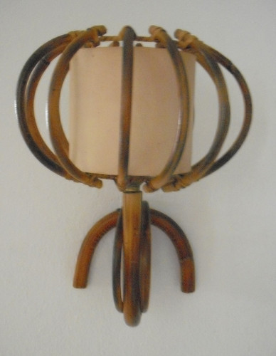 Applique bambou rotin - applique, en