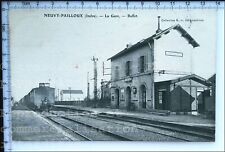 36 NEUVY-PAILLOUX STATION BUFFET 1907 OLD POSTCARD TRAIN POSTCARD POSTAGE STAMP
