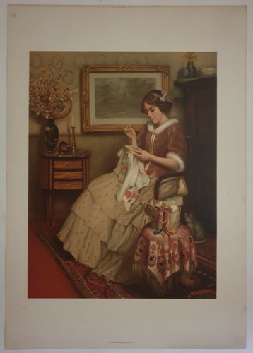 Brodeuse vers 1900 - la,