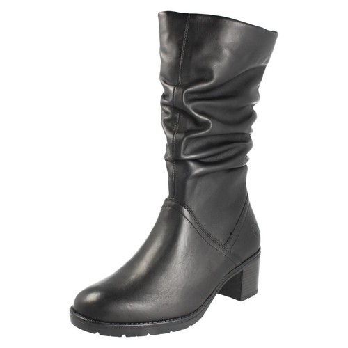 Bottes remonte cuir - cuir, noir