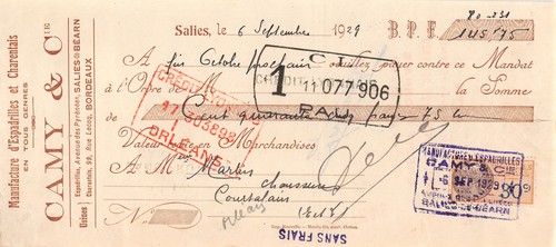 1929 manufacture espadrilles - 1929,