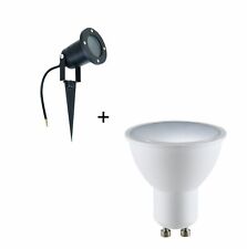 Spot de jardin HORTUS piquet de terre extérieur étanche IP65 + ampoule GU10 4W