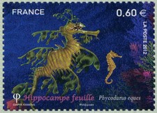 Stamps 2012 - poissons tropicaux Hippocampe feuille - Phycodurus .. - 4647