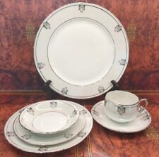 Circa 1920s Ohme Silverite Art Deco Style Lustre Ware 6 Piece Place Setting