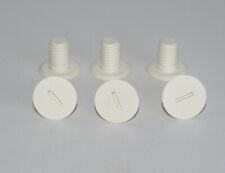 ikea besta lot de 6 bouchons de trou de jambe vissé blanc 133189 133190