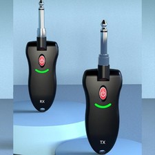 Wireless Guitar System 2.4GHz Transmitter Receiver Rechargeable Sound Transc NEW