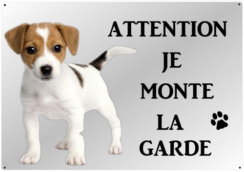 Plaque métal chien garde - métal, de