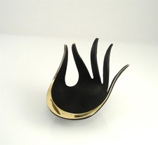 Walter BOSSE Vienna Tray HAND Version A 1950s Hagenauer era Patinated Brass