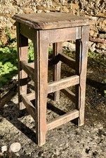 ANCIEN TABOURET PEINTRE