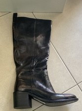 Botte En Cuir Femme Noir Eu37