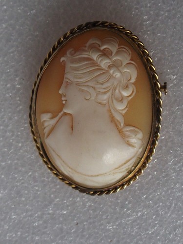 Grosse broche ancienne camée - grosse,