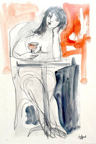 Peinture originale femme - peinture,