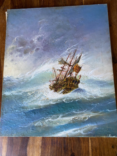 Peinture huile sur - huile, toile