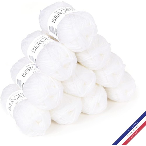 Pelotes laine blanc - pelotes, de