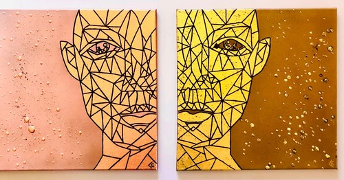 Tableau peinture acrylique sur