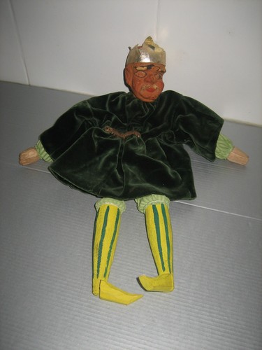 Ancienne marionnette théâtre - ancienne,