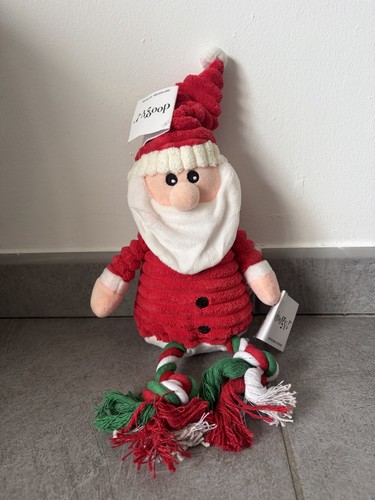 Peluche père noël chien - peluche,
