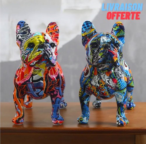 Statue chien graffiti en - graffiti,