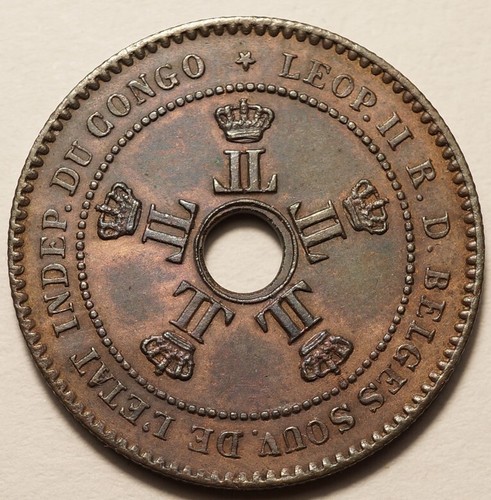 Congo belge centimes 1888 - congo,