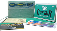 Chevy Chevrolet car automobile 1964 Corvair owner guide pln soft top w envelope