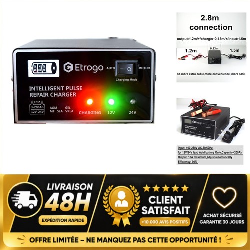 Chargeur batterie voiture - batterie,