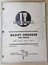 Massey-Ferguson Models:  MF-1105, MF-1135, MF-1155 Shop Manual,  vintage...