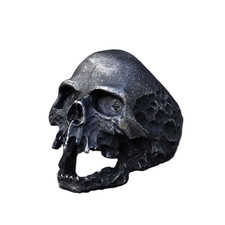 BAGUE TETE DE MORT CHEVALIERE