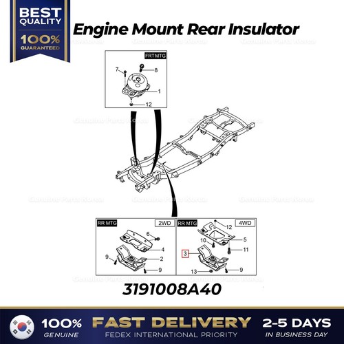 Genuine engine mount - engine,