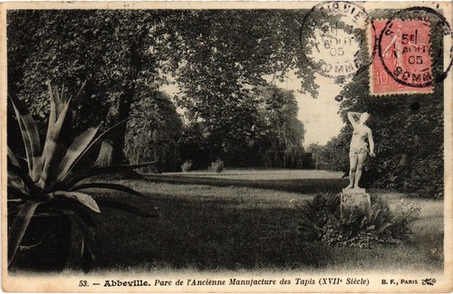 Cpa abbeville parc - cpa, de