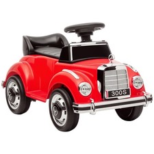 Voiture Porteur Enfant Mercedes 300S Rouge avec Rangement et Anti-Basculement