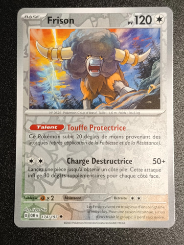 Carte pokémon frison - carte,