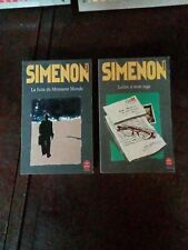 Lot Roman Georges SIMENON Lettre à mon juge, La fuite de Monsieur Monde 